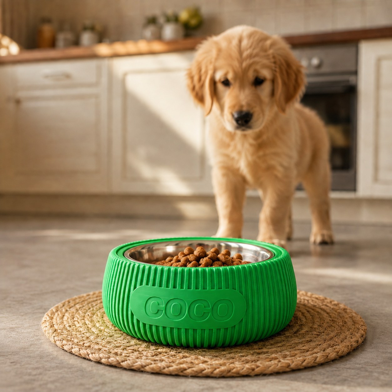 Name-Engraved Pet Bowl — custom 3D printed pet parents gift